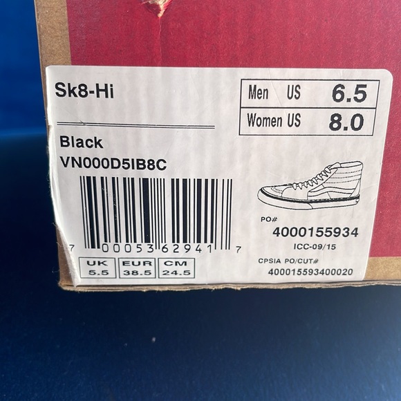 Vans Sk8-Hi Black - Picture 4 of 4